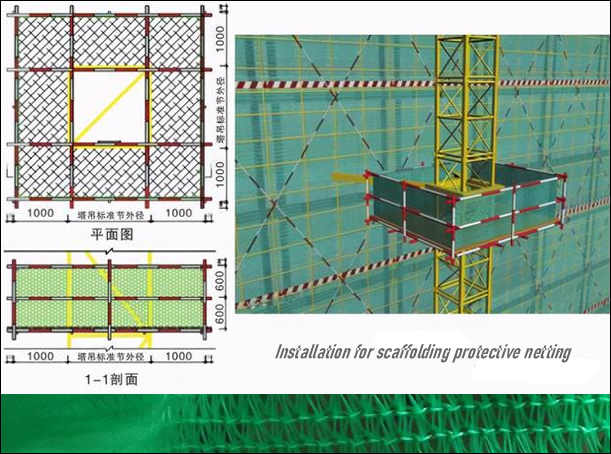 Installation of Scaffold Protection Metal Mesh